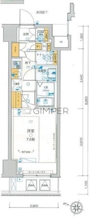 ＧＥＮＯＶＩＡ板橋本町駅前ｇｒｅｅｎ　ｖｅｉｌの物件間取画像